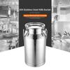 XINTAI Farm Milk Transport Can, 304 Stainless Steel Milk Bucket Water Jug Wine Pail Bottle Oil Barrel Tea Canister Dairy Pot with Sealed Lid Liquid Solid Storage,55L view 2