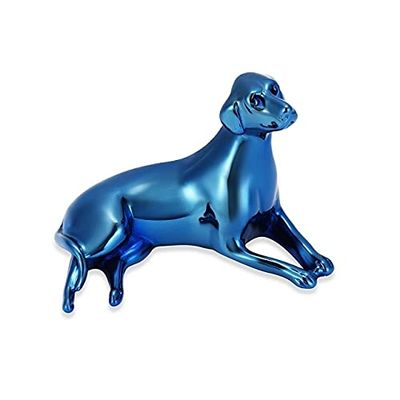 KBFDWEC Stainless Steel Dog Cremation Pendant Memorial Necklace for Ashes Urn Keepsake for Pet Jewelry Blue