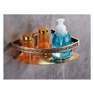 TYQXSH Bath Hardware, Sets Towel Rack, Paper Holder, Toilet Brush Holder, Hooks (Color : Corner Shelf)