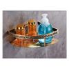 TYQXSH Bath Hardware, Sets Towel Rack, Paper Holder, Toilet Brush Holder, Hooks (Color : Corner Shelf) view 1