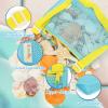 Tagitary Beach Toy Mesh Beach Bag Kids Shell Collecting Bag Beach Sand Toy Totes for Holding Shells Beach Toys Sand Toys Swimming Accessories for Boys and Girls(Only Bags,A Set of 3) view 3