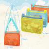 Tagitary Beach Toy Mesh Beach Bag Kids Shell Collecting Bag Beach Sand Toy Totes for Holding Shells Beach Toys Sand Toys Swimming Accessories for Boys and Girls(Only Bags,A Set of 3) view 4