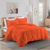Xtream Fabric Ultra Soft 1 Piece Frilled Duvet Cover with Beautiful Corner Edge Ruffle Comforter Cover 100% Cotton 800 TC Solid Full/Queen Size, Orange view 1
