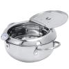 Japanese Deep Frying Pot, Deep Fryer Pot, Stainless Steel with Thermometer/Lid/Draining Rack, for French Fries Shrimp Chicken (2.2L) view 4