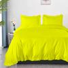 Xtream Fabric Ultra Soft 1 Piece Frilled Duvet Cover with Beautiful Corner Edge Ruffle Comforter Cover 100% Cotton 800 TC Solid King/California King Size, Yellow view 1