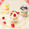 Cunhill 50 Pack Dessert Cups with Dome Lids Disposable Plastic Cups with Lids Clear Pet (No Hole), Sporks and Stickers for Plastic Fruit, Cake and Mini Snack Bowls(12 oz,Simple Cup) view 2