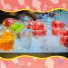 Cunhill 50 Pack Dessert Cups with Dome Lids Disposable Plastic Cups with Lids Clear Pet (No Hole), Sporks and Stickers for Plastic Fruit, Cake and Mini Snack Bowls(12 oz,Simple Cup) view 3
