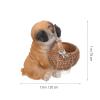 Cabilock 1pc Creative Puppy Shape Resin Storage Basket Multi-Functional Key Holder for Entryway and Home Decor Cute Dog Design for Organizing Keys Candies and Items view 2