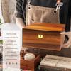 MFLUEEWR Wooden Storage Box with Hinged Lid and Locking Key Large Premium Solid Acacia Keepsake Chest Box -Storage Space to Organize Jewelry, Toys, and Keepsakes in a Beautiful Wooden Decorative Box view 4