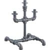 ACME Brantley Pipe Design Candleholder with Metal Frame in Sandy Gray view 1