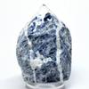 3.5" Blue Sodalite Rough Point Natural Quartz Crystal Gemstone UV Reactive Mineral Specimen - Brazil view 1