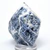 3.5" Blue Sodalite Rough Point Natural Quartz Crystal Gemstone UV Reactive Mineral Specimen - Brazil view 3