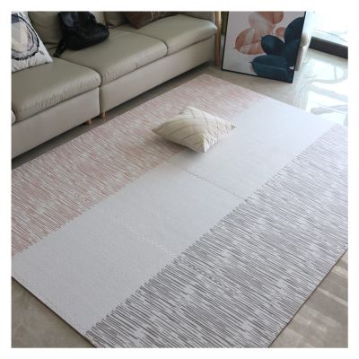 AYLYHD Interlocking Foam Carpet Tiles, Thick 1cm Suede Puzzle Area Rug Playmat for Room Floor Durable Carpet Squares Anti Fatigue Support for Home Office or Classroom Use