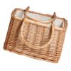 Cabilock 1pc Delicate Woven Wicker Basket for Home Organization Rustic Style Storage Container for Household Decoration and Giving and Fashionable Design view 1