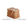 Cabilock 1pc Delicate Woven Wicker Basket for Home Organization Rustic Style Storage Container for Household Decoration and Giving and Fashionable Design view 2