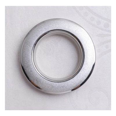 80pcs/Bag Curtain Accessories Ring Plastic Curtain Eyelets and Rings Clips Grommets for Curtains-Shiny Silver