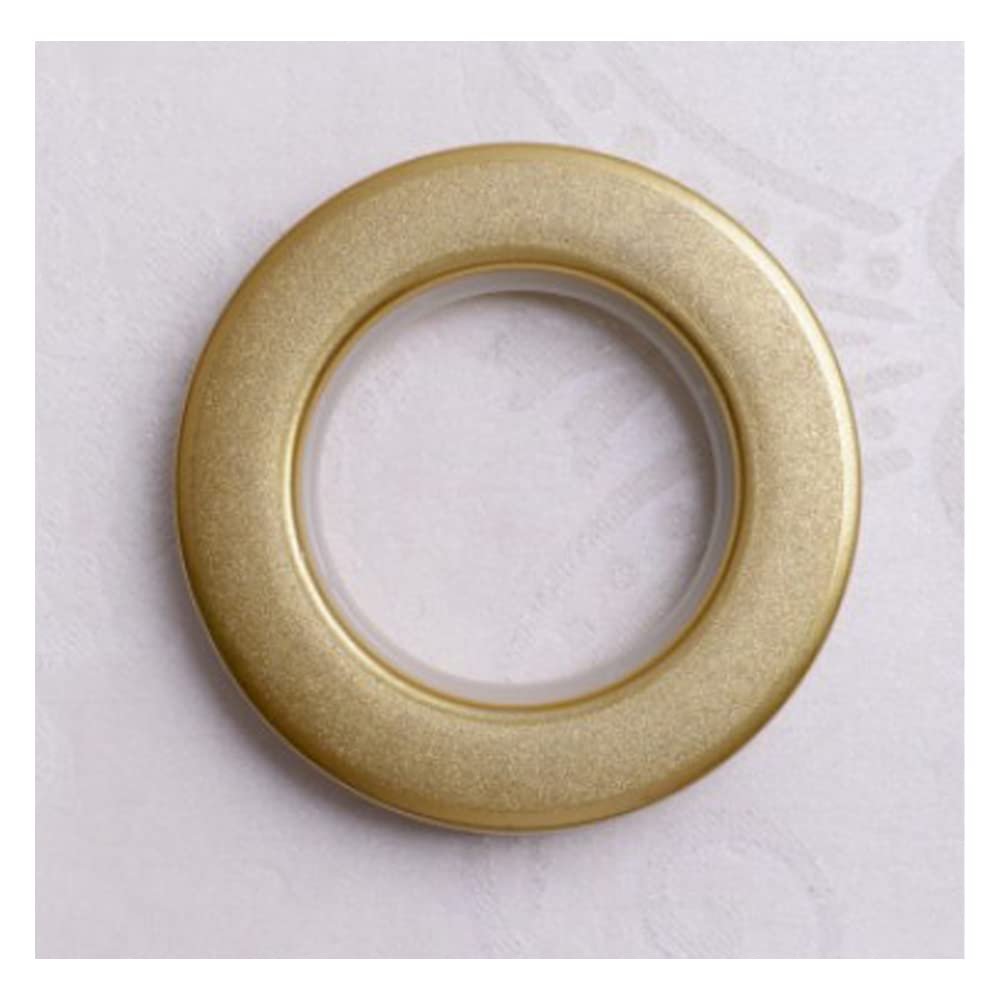 80pcs/Bag Curtain Accessories Ring Plastic Curtain Eyelets and Rings Clips Grommets for Curtains-Dull Gold