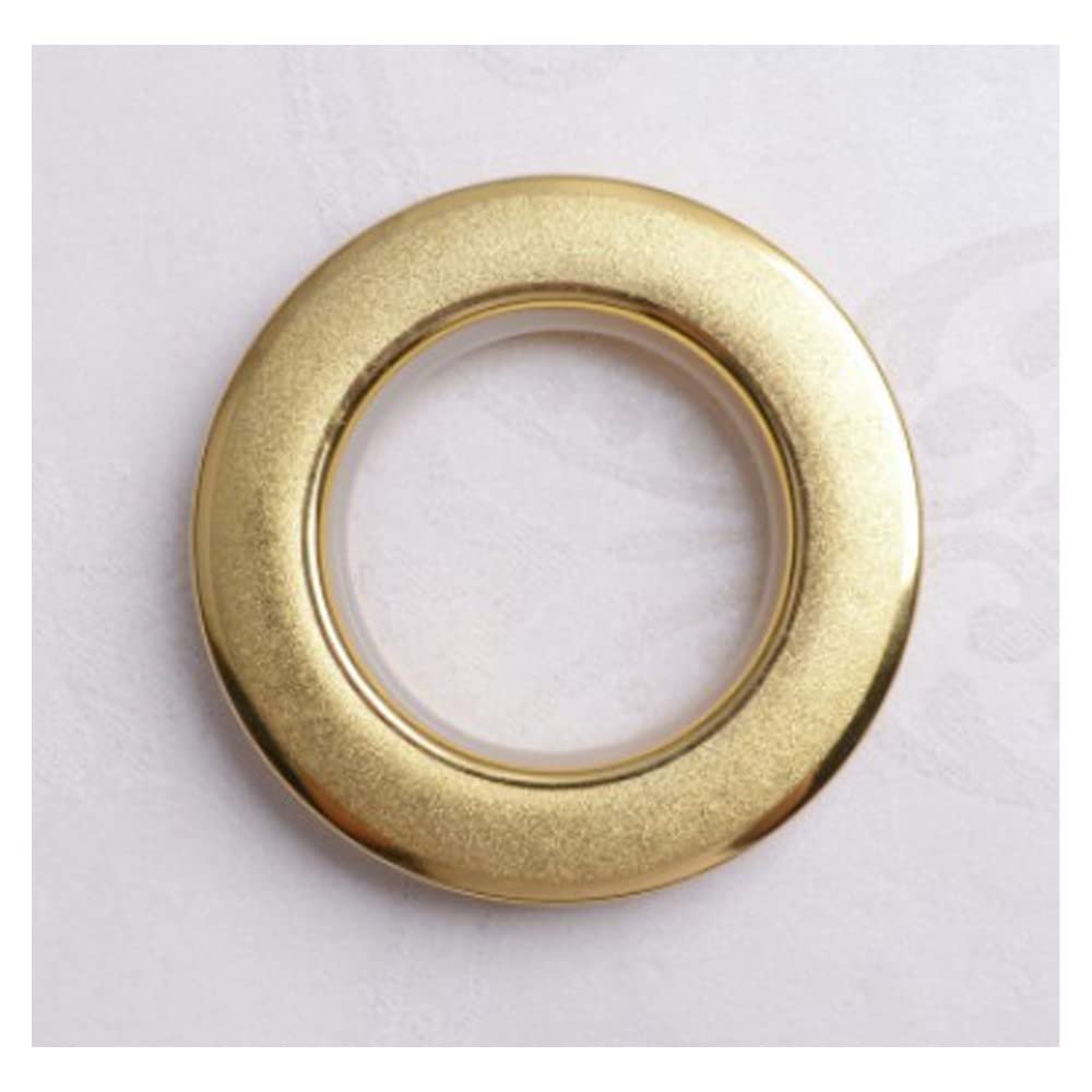80pcs/Bag Curtain Accessories Ring Plastic Curtain Eyelets and Rings Clips Grommets for Curtains-Shiny Gold