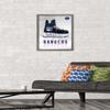Trends International NHL New York Rangers - Drip Skate 21 Wall Poster, 14.725" x 22.375", Barnwood Framed Version view 2