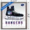 Trends International NHL New York Rangers - Drip Skate 21 Wall Poster, 14.725" x 22.375", Barnwood Framed Version view 3