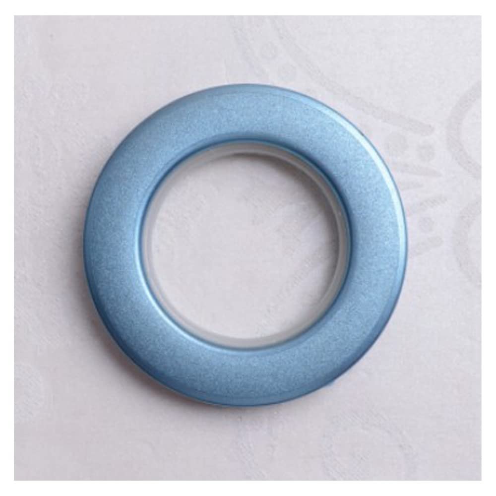 80pcs/Bag Curtain Accessories Ring Plastic Curtain Eyelets and Rings Clips Grommets for Curtains-Blue