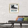 Trends International NHL San Jose Sharks - Drip Skate 21 Wall Poster, 14.725" x 22.375", Gold Framed Version view 2