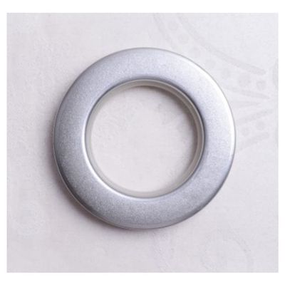80pcs/Bag Curtain Accessories Ring Plastic Curtain Eyelets and Rings Clips Grommets for Curtains-Dull Silver