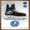 Trends International NHL Tampa Bay Lightning - Drip Skate 21 Wall Poster, 22.375" x 34", Bronze Framed Version view 1