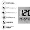 Sharp Atomic Clock - Atomic Accuracy - Never Needs Setting! -Silver Tech Style - Jumbo 3" Easy to Read Numbers - Indoor/Outdoor Temperature Display with Wireless Outdoor Sensor - Easy Set-Up! view 3