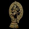 Dancing Shiva Nataraja Statue - Large 22 inches Gold Brass Natraj Idol - Hindu Lord Shiva Murti for Altar Outdoor Yoga Studio - Religious Home Temple Pooja Decoration Spiritual Housewarming Sculpture view 4