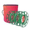 Northlight 3 Reel Christmas Light Storage Bag, Large, Red view 1