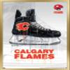 Trends International NHL Calgary Flames - Drip Skate 21 Wall Poster, 22.375" x 34", Gold Framed Version view 1