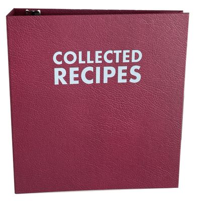 Extra Large Recipe Binder with Dividers and Labels - Recipe Cookbook Album for Full Size Recipes, Recipe Cards, Recipe Clippings - 3-Ring Full Size Jumbo Organizer from Meadowsweet Kitchens