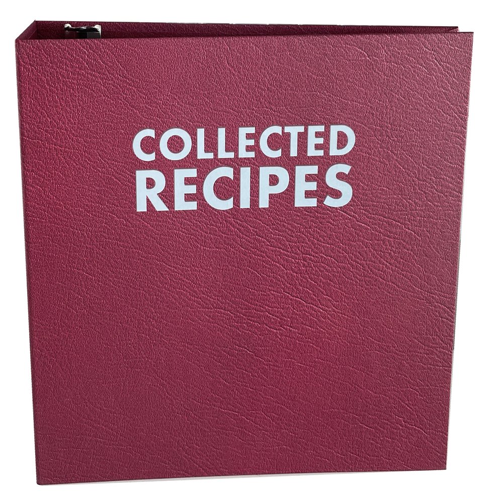 Extra Large Recipe Binder with Dividers and Labels - Recipe Cookbook Album for Full Size Recipes, Recipe Cards, Recipe Clippings - 3-Ring Full Size Jumbo Organizer from Meadowsweet Kitchens