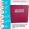 Extra Large Recipe Binder with Dividers and Labels - Recipe Cookbook Album for Full Size Recipes, Recipe Cards, Recipe Clippings - 3-Ring Full Size Jumbo Organizer from Meadowsweet Kitchens view 3