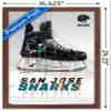 Trends International NHL San Jose Sharks - Drip Skate 21 Wall Poster, 14.725" x 22.375", Mahogany Framed Version view 3