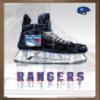 Trends International NHL New York Rangers - Drip Skate 21 Wall Poster, 14.725" x 22.375", Bronze Framed Version view 1