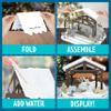 Creative Kids Snow Paper Snowy Nativity Scene Set with Paper Sheets Turn to Snow, White view 2