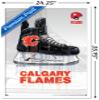 Trends International NHL Calgary Flames - Drip Skate 21 Wall Poster, 22.375" x 34", White Framed Version view 3