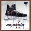 Trends International NHL Washington Capitals - Drip Skate 21 Wall Poster, 14.725" x 22.375", Mahogany Framed Version view 1