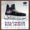 Trends International NHL Columbus Blue Jackets - Drip Skate 21 Wall Poster, 22.375" x 34", Mahogany Framed Version view 1