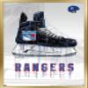 Trends International NHL New York Rangers - Drip Skate 21 Wall Poster, 14.725" x 22.375", Gold Framed Version view 1