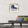 Trends International NHL New York Rangers - Drip Skate 21 Wall Poster, 14.725" x 22.375", Gold Framed Version view 2