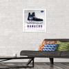 Trends International NHL New York Rangers - Drip Skate 21 Wall Poster, 14.725" x 22.375", White Framed Version view 2