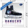 Trends International NHL New York Rangers - Drip Skate 21 Wall Poster, 14.725" x 22.375", White Framed Version view 3