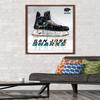 Trends International NHL San Jose Sharks - Drip Skate 21 Wall Poster, 22.375" x 34", Mahogany Framed Version view 2