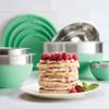 Tramontina 10 Pc Covered Stainless Steel and Silicone Mixing Bowl Set (Mint Green) view 2