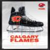 Trends International NHL Calgary Flames - Drip Skate 21 Wall Poster, 22.375" x 34", Black Framed Version view 1