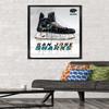 Trends International NHL San Jose Sharks - Drip Skate 21 Wall Poster, 22.375" x 34", Black Framed Version view 2