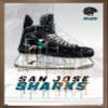Trends International NHL San Jose Sharks - Drip Skate 21 Wall Poster, 22.375" x 34", Bronze Framed Version view 1